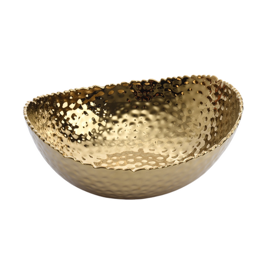 Large Gold Porcelain Bowl