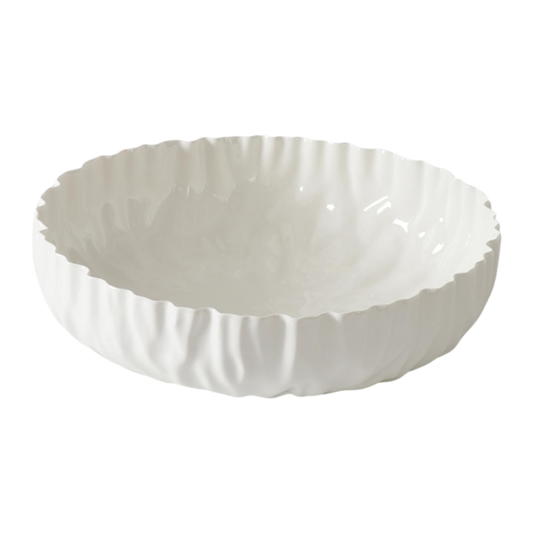 Wavy Extra Large Porcelain Bowl