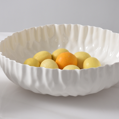 Wavy Extra Large Porcelain Bowl